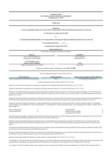 Thumbnail Maison Solutions 10-K Annual Report 2025