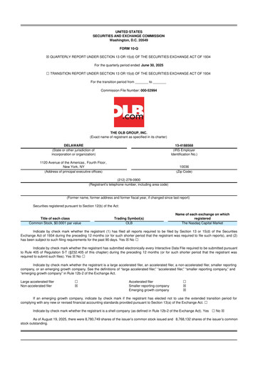 Thumbnail OLB Group 10-Q Quarterly Report FY2025 
