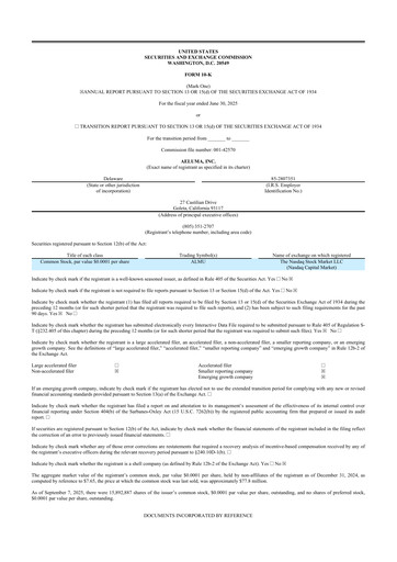 Vorschaubild Aeluma 10-K Jahresbericht 2025