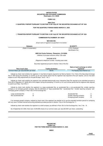 Thumbnail Movano 10-Q Quarterly Report FY2025 
