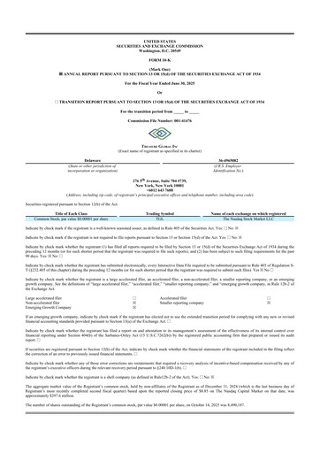 Thumbnail Treasure Global 10-K Annual Report 2025