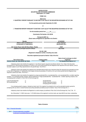 Thumbnail TherapeuticsMD 10-Q Quarterly Report FY2025 