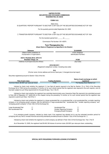Thumbnail Turn Therapeutics 10-Q Quarterly Report FY2025 