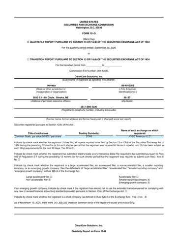 Thumbnail CleanCore Solutions 10-Q Quarterly Report FY2026 