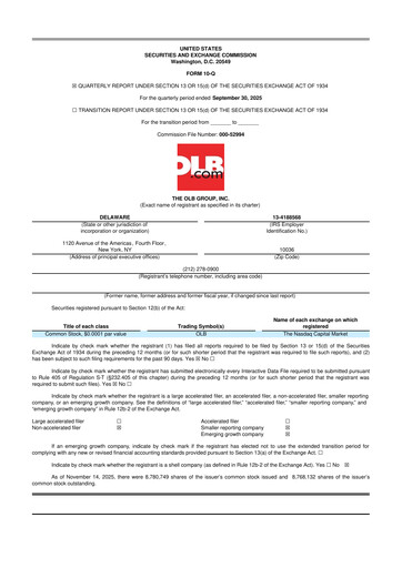 Thumbnail OLB Group 10-Q Quarterly Report FY2025 