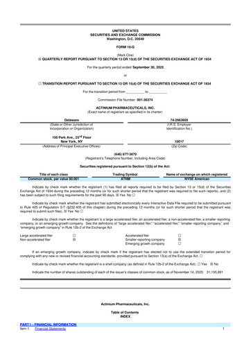 Thumbnail Actinium Pharmaceuticals 10-Q Quarterly Report FY2025 