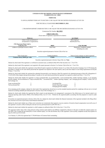 Thumbnail Urban-gro
 10-K Annual Report 2024