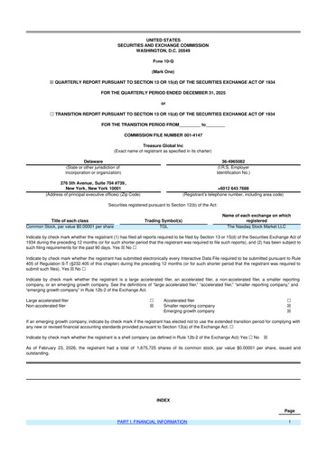 Thumbnail Treasure Global 10-Q Quarterly Report FY2026 