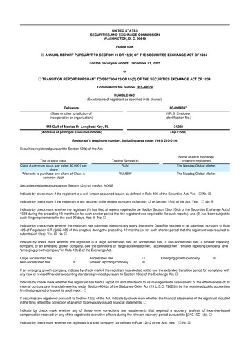 Thumbnail Rumble 10-K Annual Report 2025