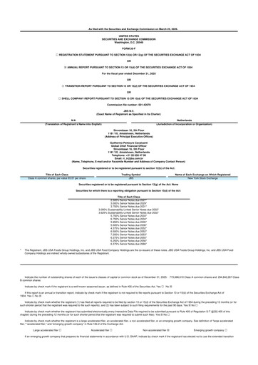 Thumbnail JBS N.V. 20-F Annual Report 2025