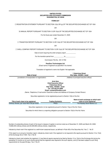 Thumbnail ParaZero Technologies 20-F Annual Report 2025