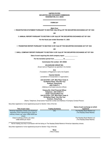 Thumbnail uCloudlink Group 20-F Annual Report 2025