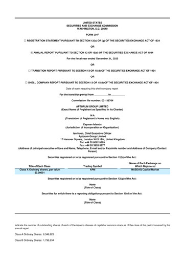 Thumbnail Aptorum Group
 20-F Annual Report 2025