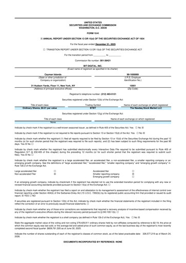 Thumbnail Bit Digital
 10-K Annual Report 2025