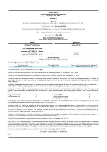 Thumbnail CBAK Energy Technology 10-K Annual Report 2025