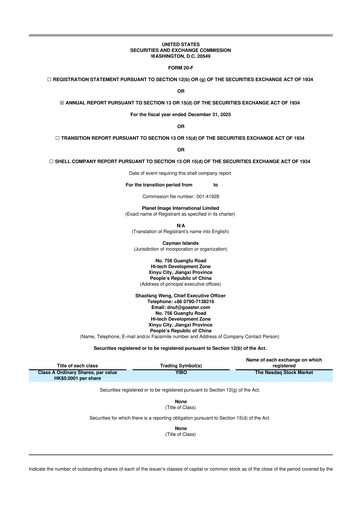 Thumbnail Planet Image International 20-F Annual Report 2025