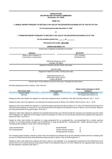 Thumbnail Greenland Mines 10-K Annual Report 2025