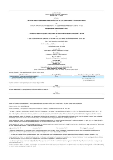Thumbnail Banco de Chile
 20-F Annual Report 