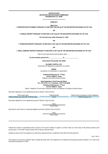 Thumbnail Ellomay Capital
 20-F Annual Report 