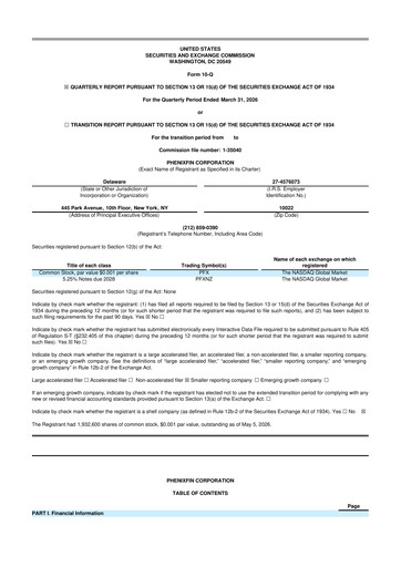 Thumbnail PhenixFIN 10-Q Quarterly Report FY2026 
