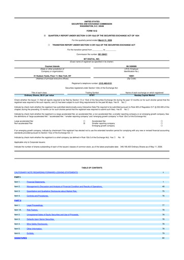Thumbnail Bit Digital
 10-Q Quarterly Report FY 