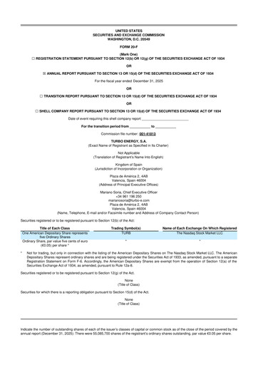 Thumbnail Turbo Energy 20-F Annual Report 