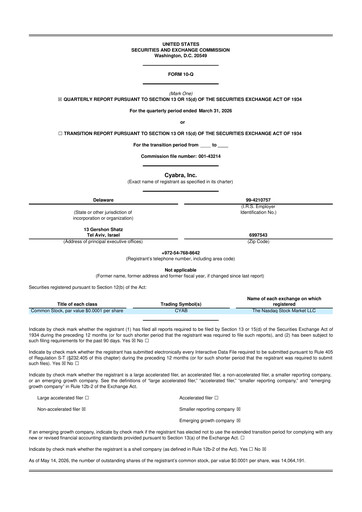 Thumbnail Cyabra, Inc. 10-Q Quarterly Report FY 