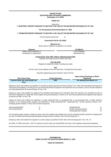 Thumbnail iSpecimen 10-Q Quarterly Report FY 