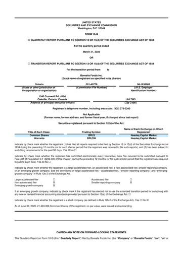 Thumbnail Borealis Foods 10-Q Quarterly Report FY2026 