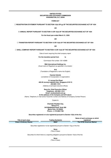 Thumbnail SMJ International 20-F Annual Report 2026
