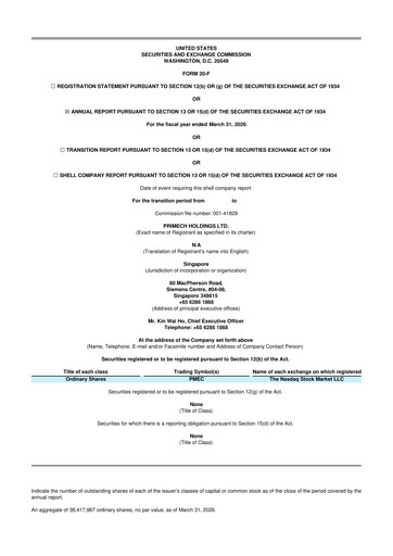 Thumbnail Primech Holdings 20-F Annual Report 2026