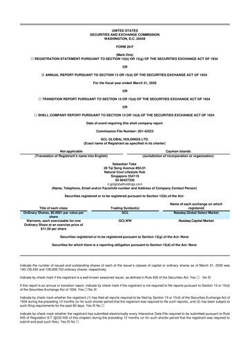 Thumbnail GCL Global Holdings Ltd 20-F Annual Report 2026