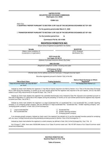 Thumbnail Richtech Robotics 10-Q Quarterly Report FY2026 