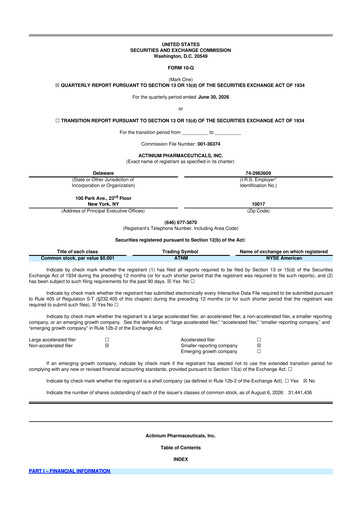 Thumbnail Actinium Pharmaceuticals 10-Q Quarterly Report FY2026 