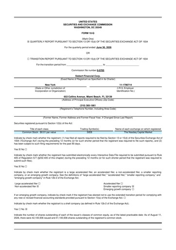 Miniature Siebert Financial 10-Q Rapport trimestriel 2026 