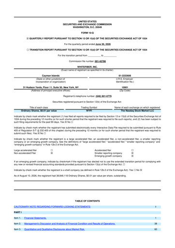 Miniature WhiteFiber 10-Q Rapport trimestriel 2026 