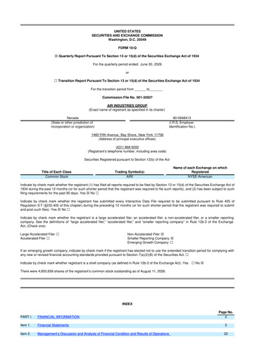 Thumbnail Air Industries Group 10-Q Quarterly Report FY2026 