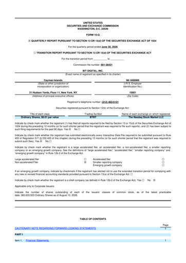 Thumbnail Bit Digital
 10-Q Quarterly Report FY2026 