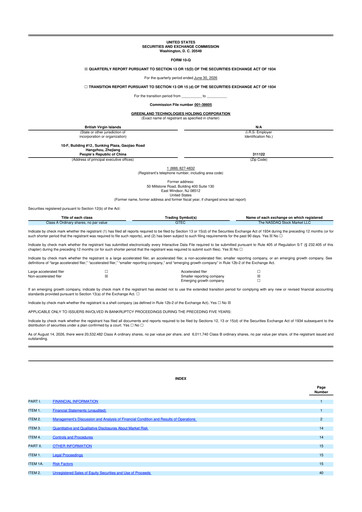 Thumbnail Greenland Technologies 10-Q Quarterly Report FY2026 Q2
