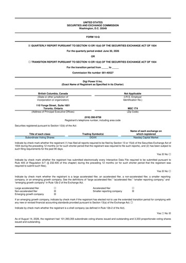 Miniature DigiPowerX 10-Q Rapport trimestriel 2026 