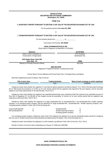 Thumbnail Adial Pharmaceuticals
 10-Q Quarterly Report FY2026 