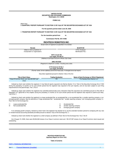 Thumbnail Richtech Robotics 10-Q Quarterly Report FY2026 