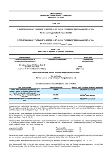 Thumbnail Slam Corp 10-Q Quarterly Report FY2025 Q2