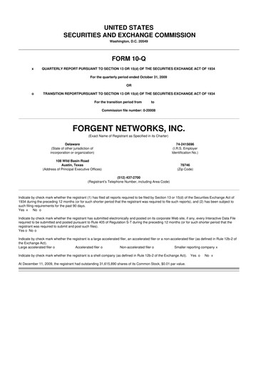 Miniature Asure Software
 10-Q Rapport trimestriel  
