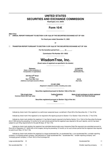 Thumbnail WisdomTree
 10-K Annual Report 2025