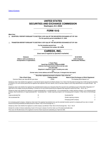 Thumbnail CareDx 10-Q Quarterly Report FY2020 