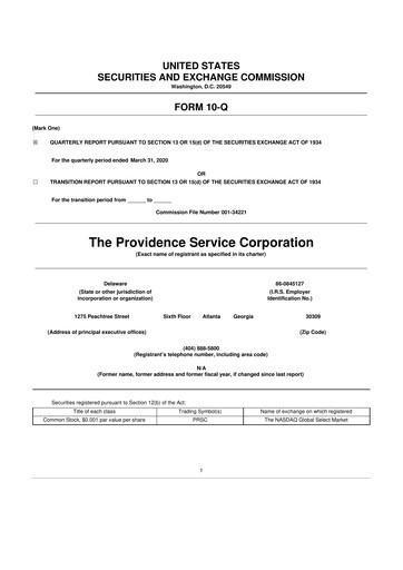 Thumbnail ModivCare 10-Q Quarterly Report FY2020 