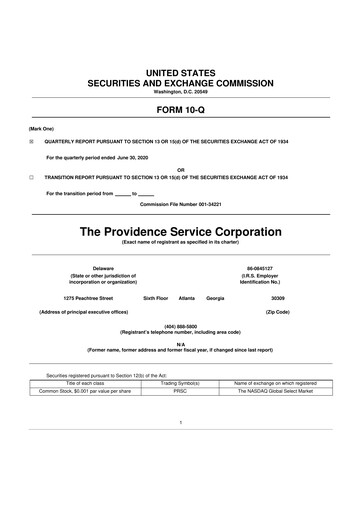 Thumbnail ModivCare 10-Q Quarterly Report FY2020 