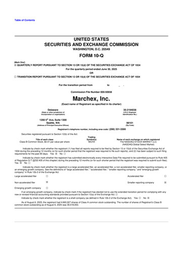 Vorschaubild Marchex 10-Q Quartalsbericht 2025 