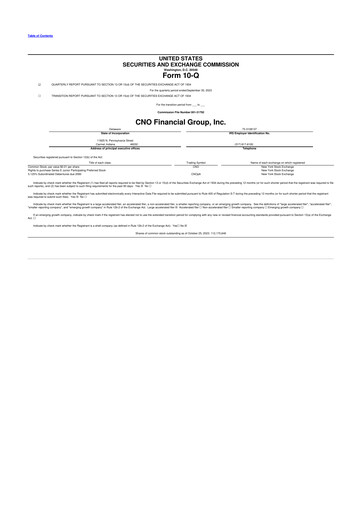 Vorschaubild CNO Financial Group
 10-Q Quartalsbericht 2023 